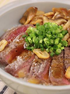 和風きのこステーキ丼-レシピのメイン写真