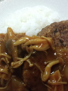 豚ひきハンバーグのきのこカレー-レシピのメイン写真