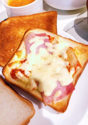 ベーコンキムチーズトースト-レシピのメイン写真
