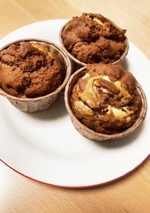 ホワイトチョコとココアのカップケーキ-レシピのメイン写真
