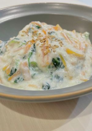 玉ねぎ麹で洋風白和え-レシピのメイン写真