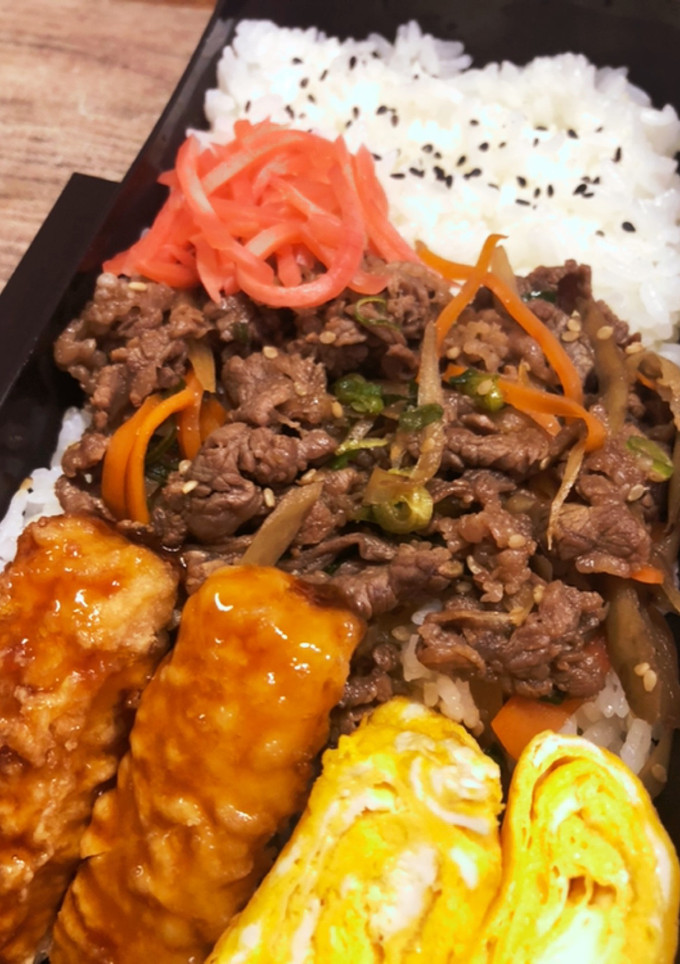 牛と牛蒡の甘辛煮弁当　516-レシピのメイン写真