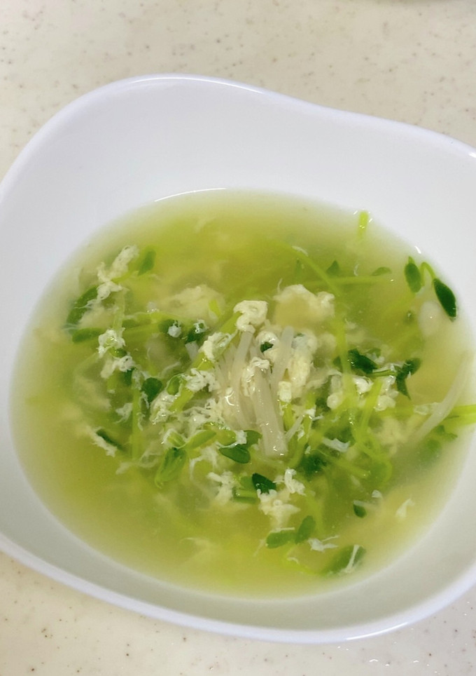 豆苗とえのきのたまごスープ^^-レシピのメイン写真