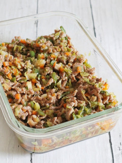 たっぷり野菜の彩り肉そぼろ-レシピのメイン写真