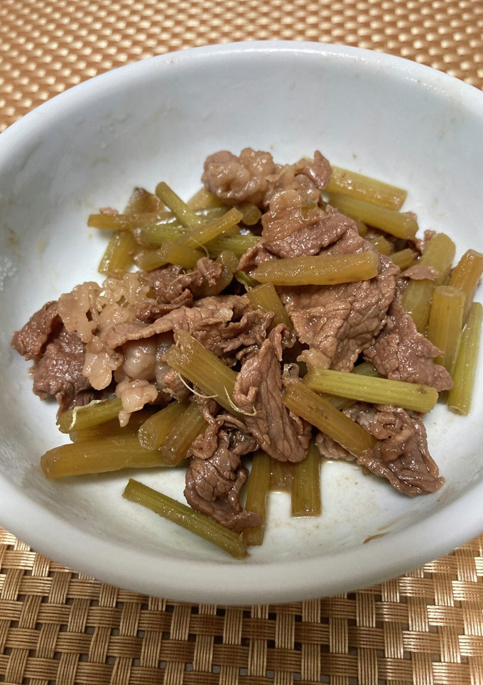 簡単☆ふきと牛肉の炒め物-レシピのメイン写真