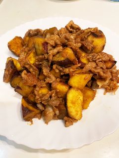 さつまいもと豚肉の味噌炒め-レシピのメイン写真