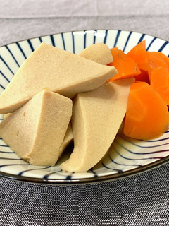 こうや豆腐と人参の煮物-レシピのメイン写真