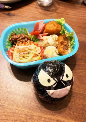 簡単ポケモンゴースキャラおにぎり！-レシピのメイン写真