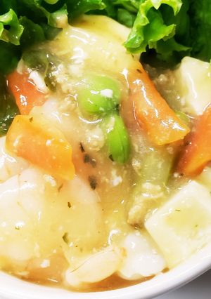 ヘルシーえびの麻婆豆腐-レシピのメイン写真