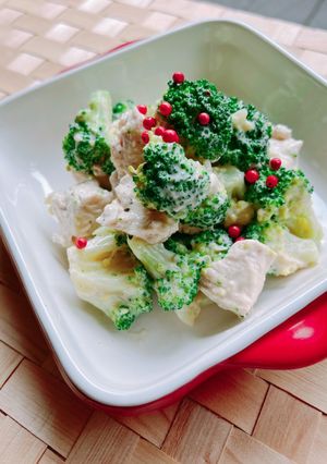 鶏むね肉とブロッコリーのアンチョビマヨ-レシピのメイン写真
