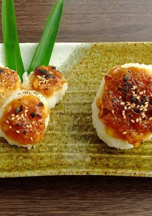 おやつにいいね♪五平餅風おにぎり-レシピのメイン写真