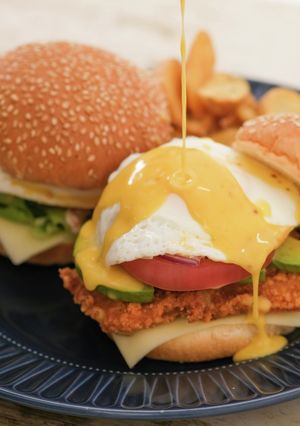 ウフマヨ☆チキンバーガー-レシピのメイン写真