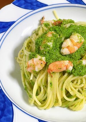 ほうれん草などで！グリーンクリームパスタ-レシピのメイン写真