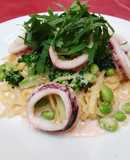 スルメイカたらこクリームソーススパゲティ