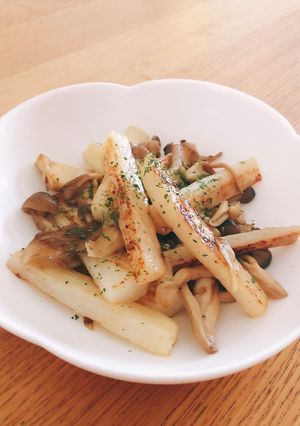 長芋ときのこのバターソテー-レシピのメイン写真