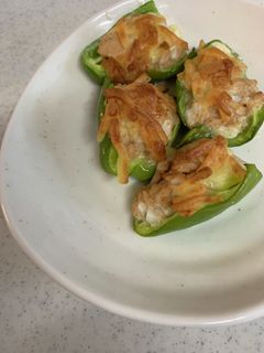 ピーマンのツナマヨチーズ焼き-レシピのメイン写真