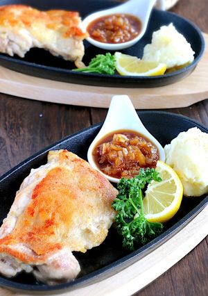 チキンステーキ〜オニオンソース添え〜-レシピのメイン写真
