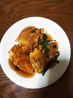 ニラ玉豆腐の和風あんかけ-レシピのメイン写真