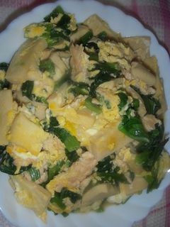 高野豆腐とほうれん草の卵とじ-レシピのメイン写真