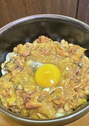 納豆とサバ缶のぶっかけうどん・生姜風味-レシピのメイン写真