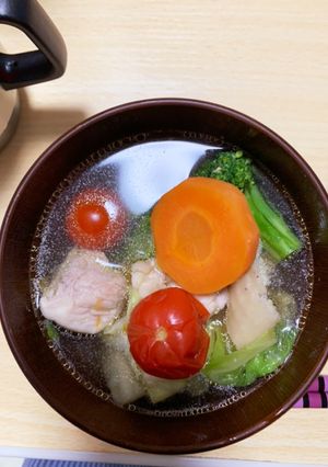 切って入れて煮るだけ！栄養満点スープ☆-レシピのメイン写真