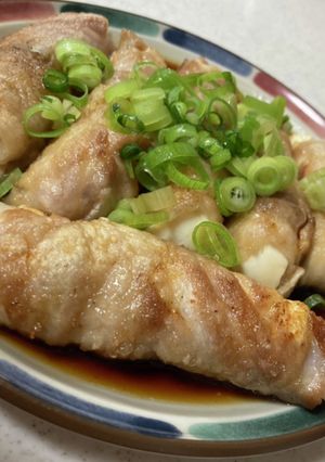 豆腐の豚バラ巻き 酢醤油ソースで-レシピのメイン写真
