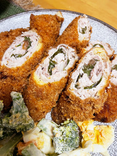 梅干しと大葉の豚肉巻きフライ-レシピのメイン写真