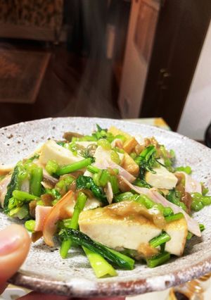かぶの葉と厚揚げの中華炒め-レシピのメイン写真