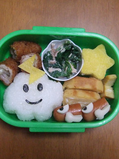 キャラ弁 カミナリぐも と キラー-レシピのメイン写真