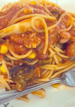 簡単すぎる10分ツナトマトパスタ-レシピのメイン写真