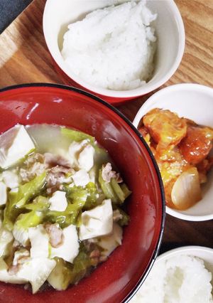 スープが美味しい♪キャベツ,豚こま,豆腐-レシピのメイン写真
