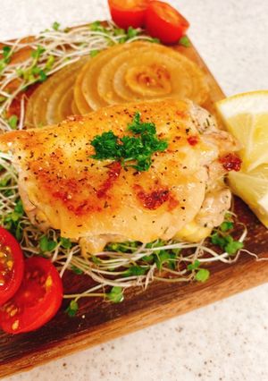 チーズが旨♪鶏ももにくのディル漬け焼き-レシピのメイン写真