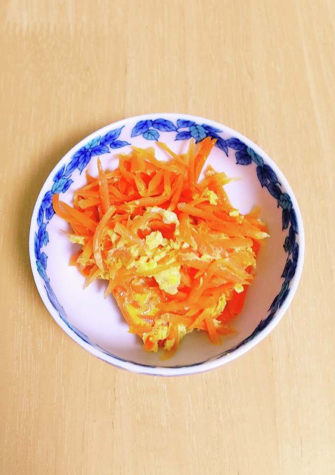 簡単♪にんじんの卵とじ-レシピのメイン写真