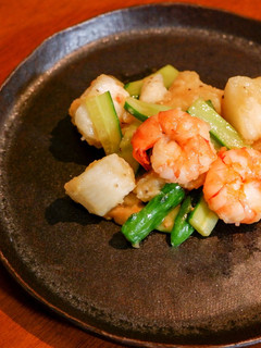 長芋とエビの炒め物-レシピのメイン写真