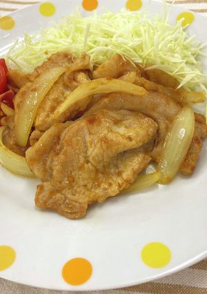 豚肉と玉ねぎのカレー風味しょうが焼き-レシピのメイン写真