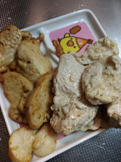 ヘルシー揚げ鶏&蒸し鶏(ばかまぶし風)-レシピのメイン写真
