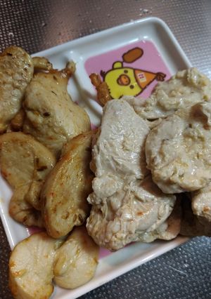 ヘルシー揚げ鶏&蒸し鶏(ばかまぶし風)-レシピのメイン写真