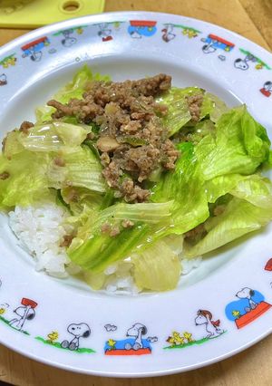 包丁入らずレタス丼-レシピのメイン写真