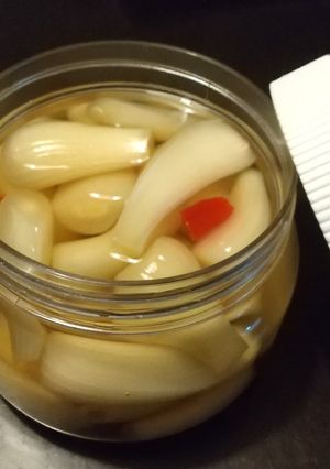 土付きから作るらっきょうの甘酢漬け-レシピのメイン写真