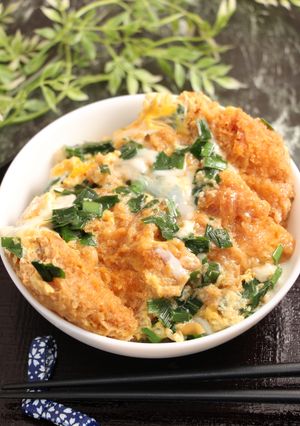 簡単！白だしニラかつ丼-レシピのメイン写真
