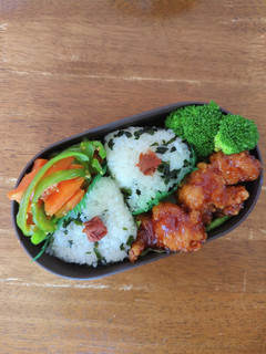 JK☆わかめおにぎり弁当♪-レシピのメイン写真