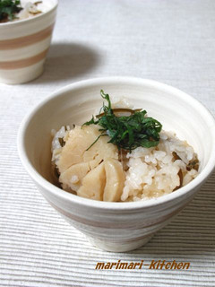 ホタテと塩昆布の炊き込みごはん-レシピのメイン写真