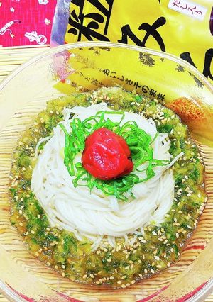 胡瓜ダレの素麺-レシピのメイン写真