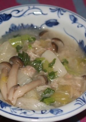 かぶらと白菜としめじの生姜風味あんかけ-レシピのメイン写真