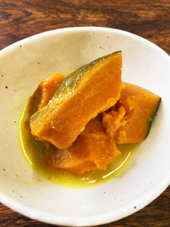 カレー香る♪カボチャの牛乳・バター煮-レシピのメイン写真