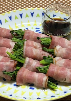春菊のベーコン巻き-レシピのメイン写真