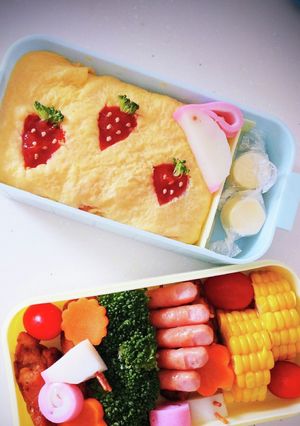 簡単!十分可愛い♡オムライス弁当-レシピのメイン写真