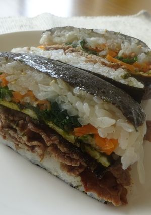 折りたたみ焼肉キンパ-レシピのメイン写真