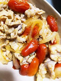 豚肉カレー風味炒め-レシピのメイン写真