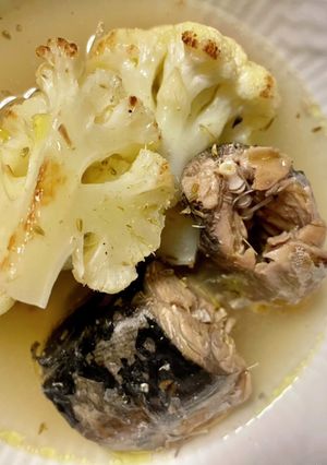サバ缶とカリフラワーのスープ-レシピのメイン写真